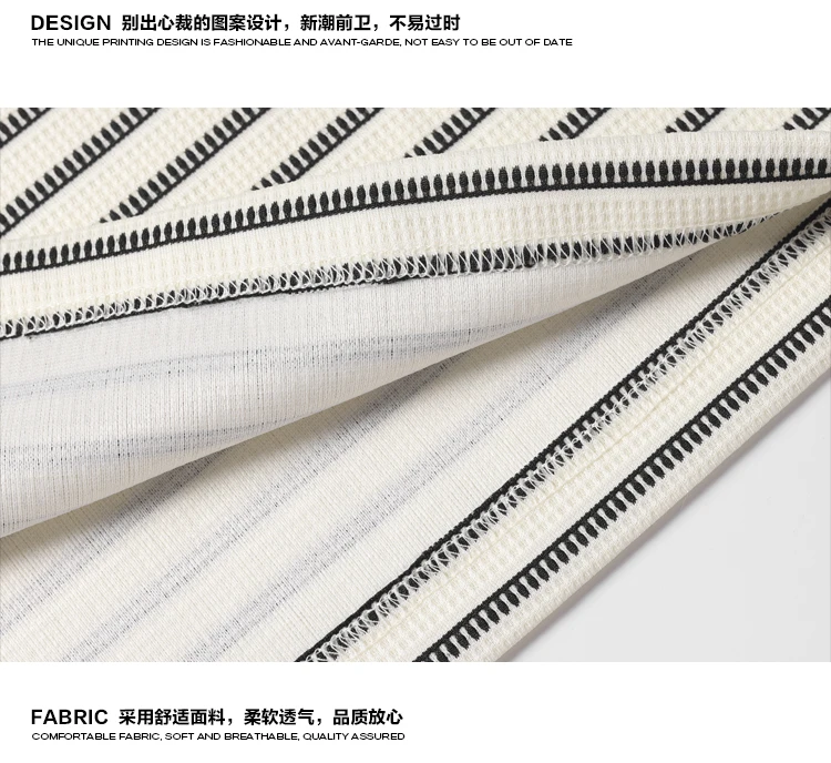 Vintage-T-Shirt mit langen Ärmeln und Streifenmuster für Herren, lockere Passform, Rundhalsausschnitt, lässiges Basic-Oberteil, weich und bequem, ideal für den täglichen Gebrauch. – Detail 14