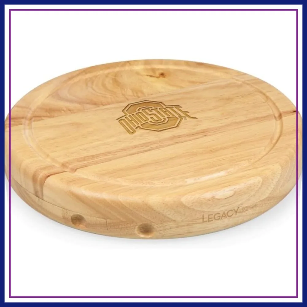 

PICNIC TIME Cheese Board and Knife Set - Charcuterie Board Set - Wood Cutting Board for Serving