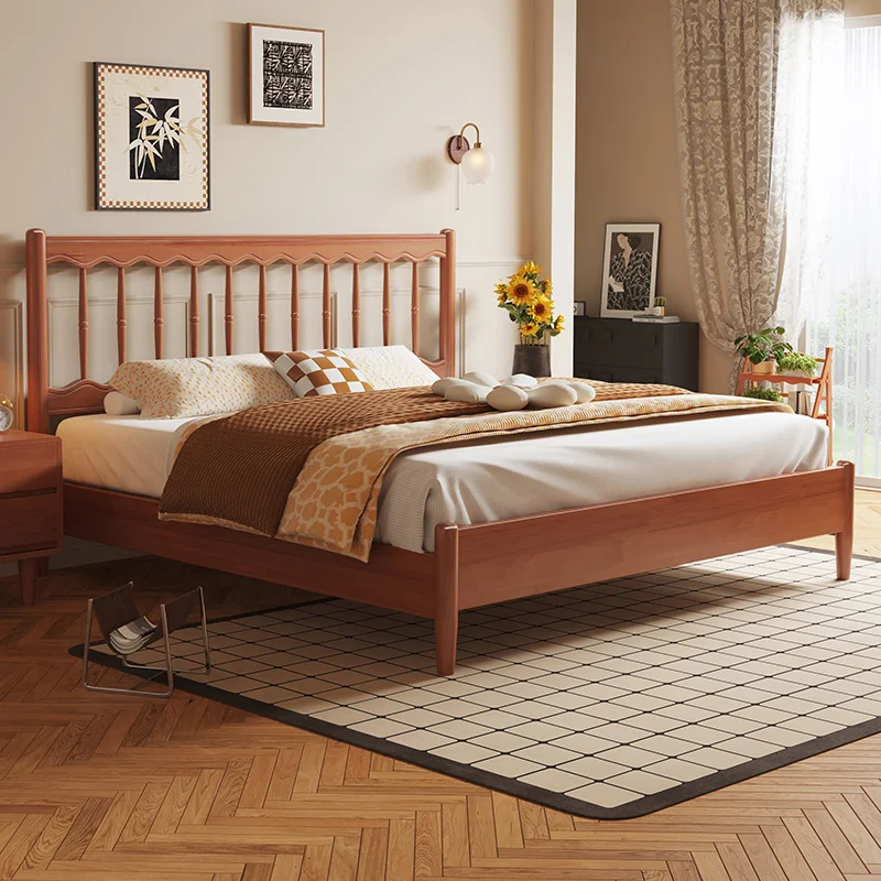

Wedding Fashionable Beds Minimalist Luxury SimpleComfortable Twin Nordic Bed Modern Princess Cama De Casal Theater Furniture