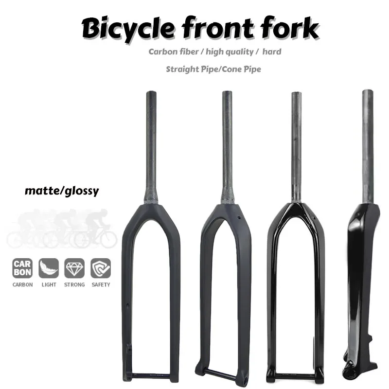 

Lightweight Full Carbon Fiber Mountain Bike Fork 29 Inch Conical Straight Tube Barrel Axle Bicycle Parts for MTB