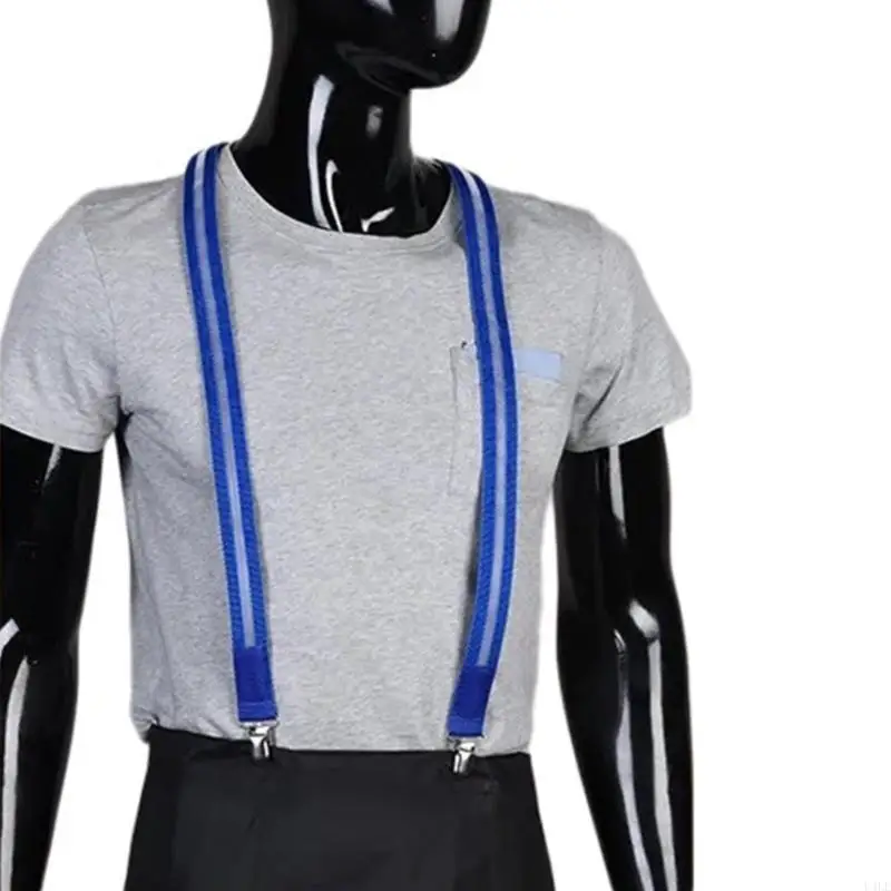

U4LE Glowing Harness Strap Cosplay Party Night Club Male Suspenders Belt Electric Harness Strap Fashionable LED Back Support