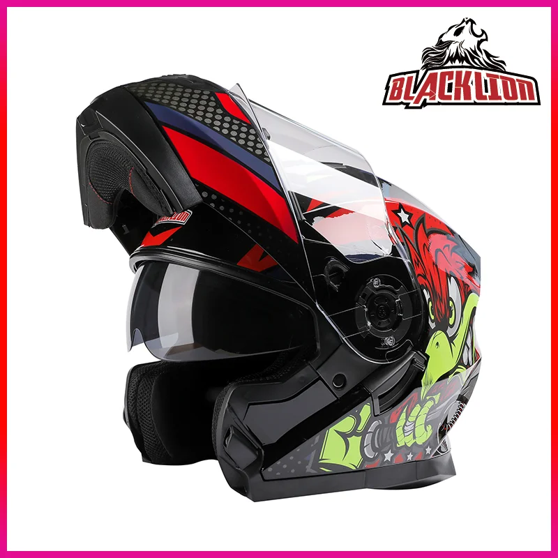 flip-up-motorcycle-helmet-double-sun-visor-racing-helmet-four-seasons-safety-dot-approved-cascos-para-moto-moto-capacete-casque