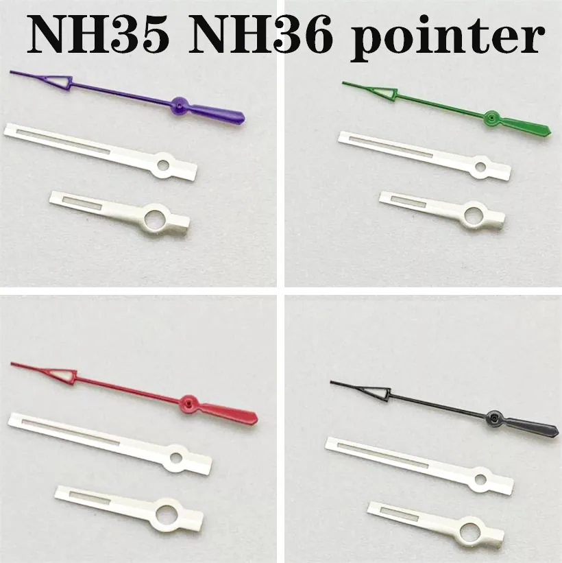 Suitable For NH35 NH36 Mechanical Movement Night Light Watch Hands Hour Minute Second Three Needle Pointer Watch Accessories