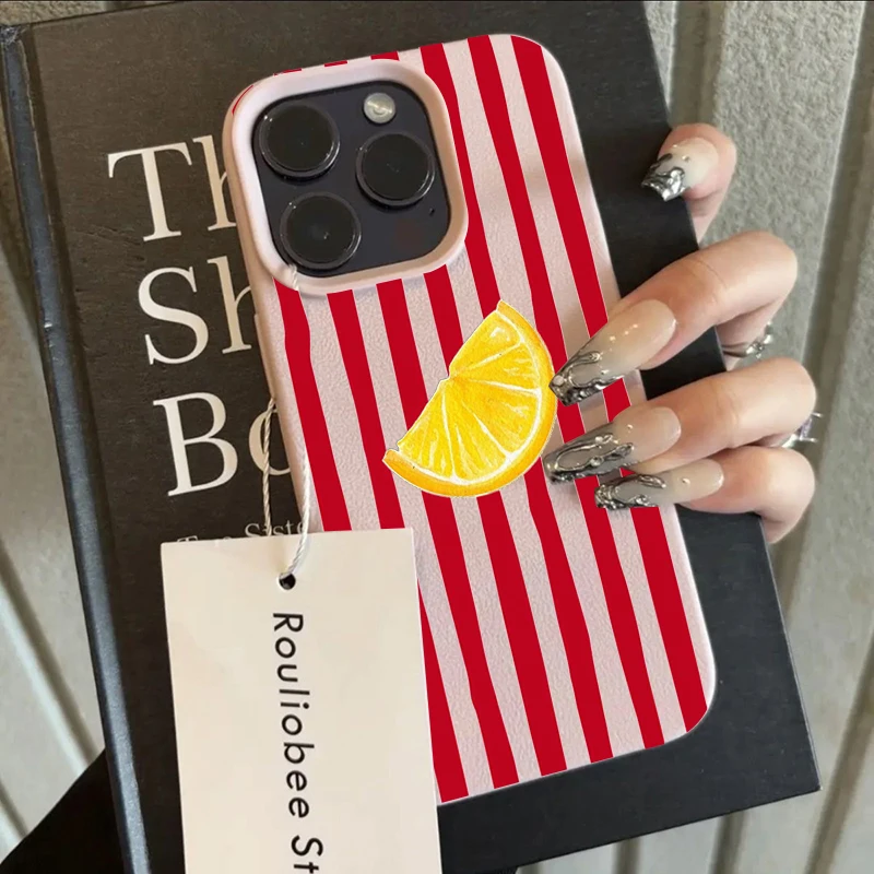 Fashion Lemon Pattern TPU Silicone Phone Case For iPhone 17 Pro 16 15 14 17 13 11 Pro Max 11 13 12 Plus XR Shockproof Soft Cover view 5