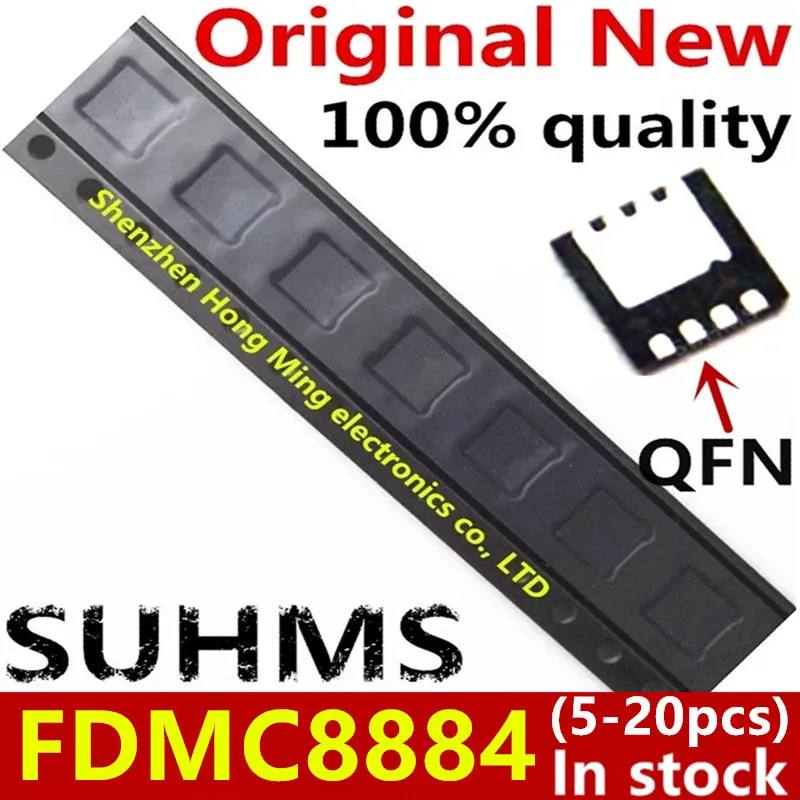 (5-20 stuk) 100% Nieuwe FDMC8884 8884 QFN-8 Chipset