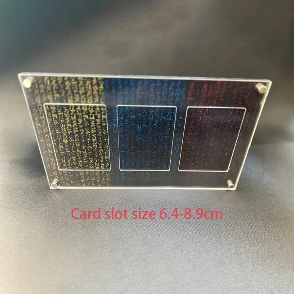 DIY بطاقة الاكريليك الطوب ليو غي أوه! بطاقة المجموعة، حامل عرض واقي لسطح الطاولة من الله المصري، بدون بطاقة، هدية للعطلات #2