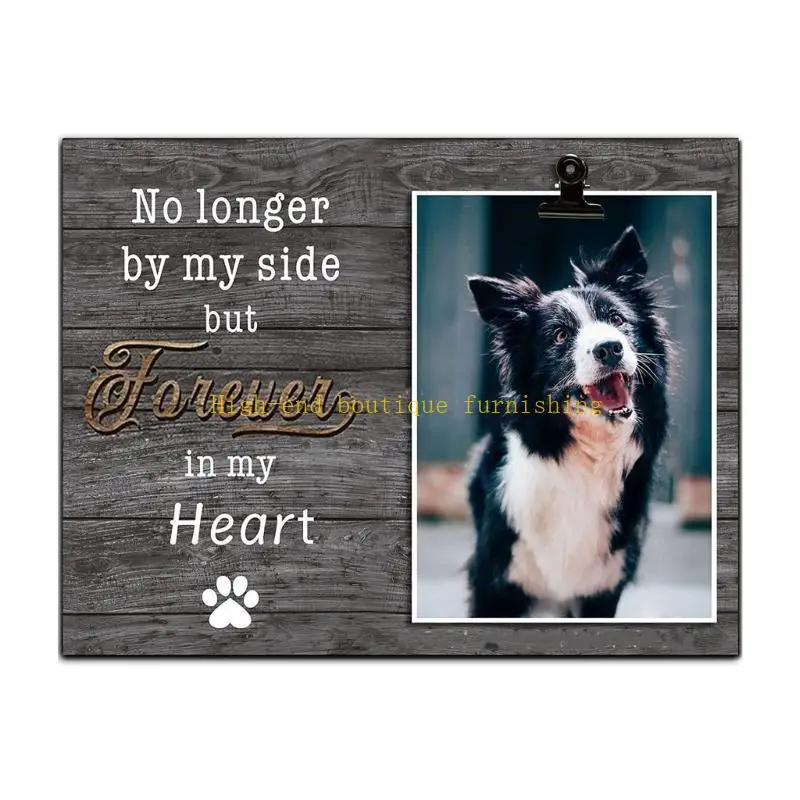 L9NB Pet Memorial Picture Frame Remembrance- Sympathy Dog Cats Collar Gift