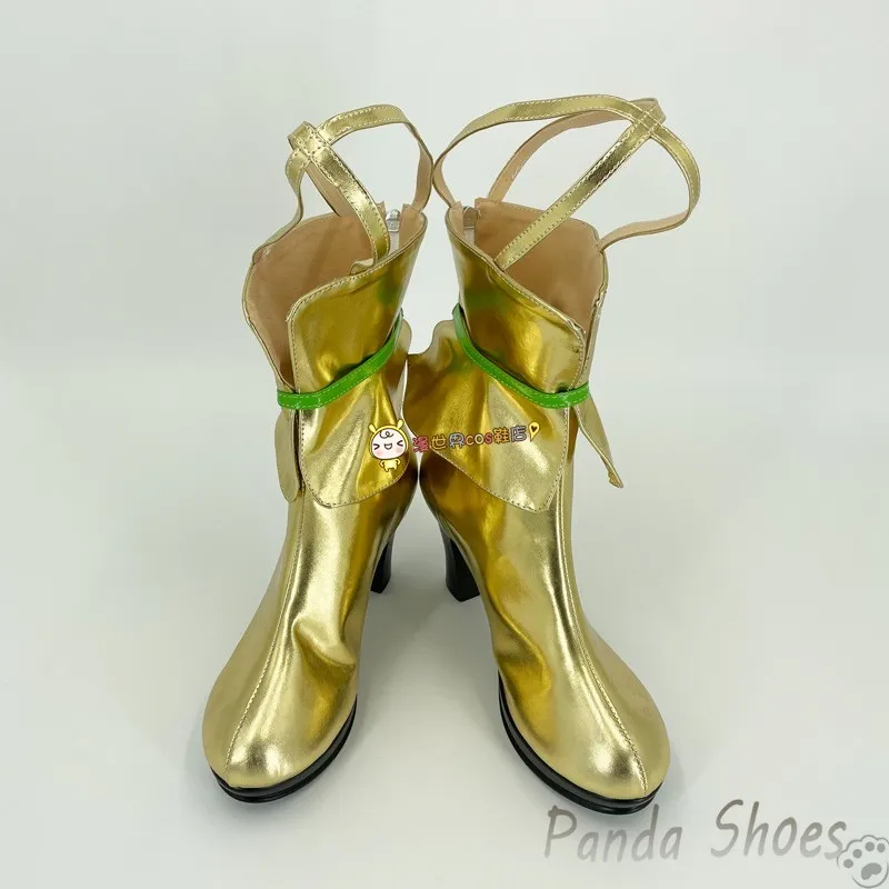 TM Opera O Umamusume Pretty Derby Cosplay Shoes Anime Game Cos Golden Boots Cosplay Costume Prop Shoes for Con Halloween Party