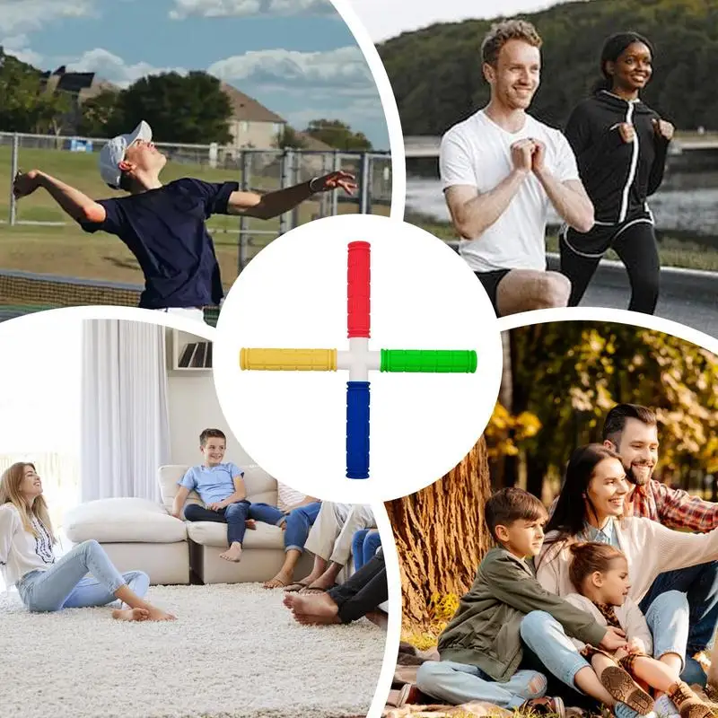 أداة تدريب رد الفعل، أداة تدريب منعكسة، معدات تمارين، لعبة التقاط، تصميم رباعي الرؤوس، تحسين السرعة والخفة الحركة للجميع