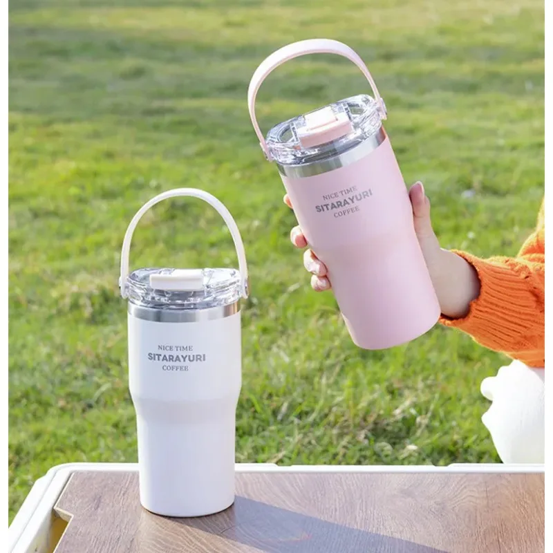 

Bestseller! 600/900ml Stainless Steel Vacuum Flask with Straw, a Must - have for Car Use. Enjoy a Discount upon Placing an Order