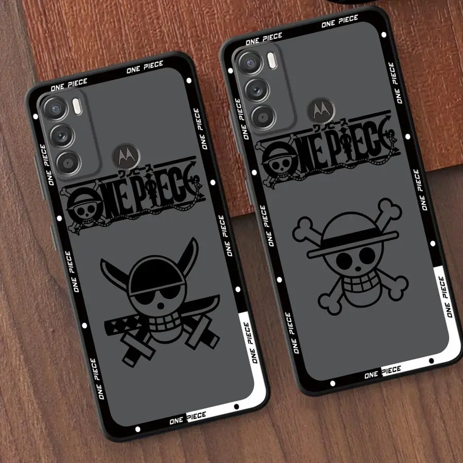 O-One Piece Logo Phone Case for Motorola Moto G30 G50 G51 G60S G71 G22 G52 G53 20 30 40 Pro 20 Lite 30 Fusion Edge 40 Cover