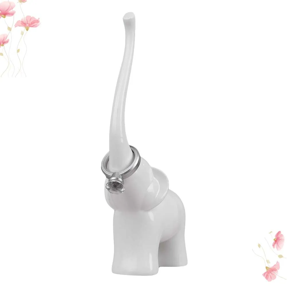 Elegant Swan Ring Holder Organizer Jewelry Storage Rack Home Showcase Random Pattern Stylish Delicate Craftsmanship Valentine's