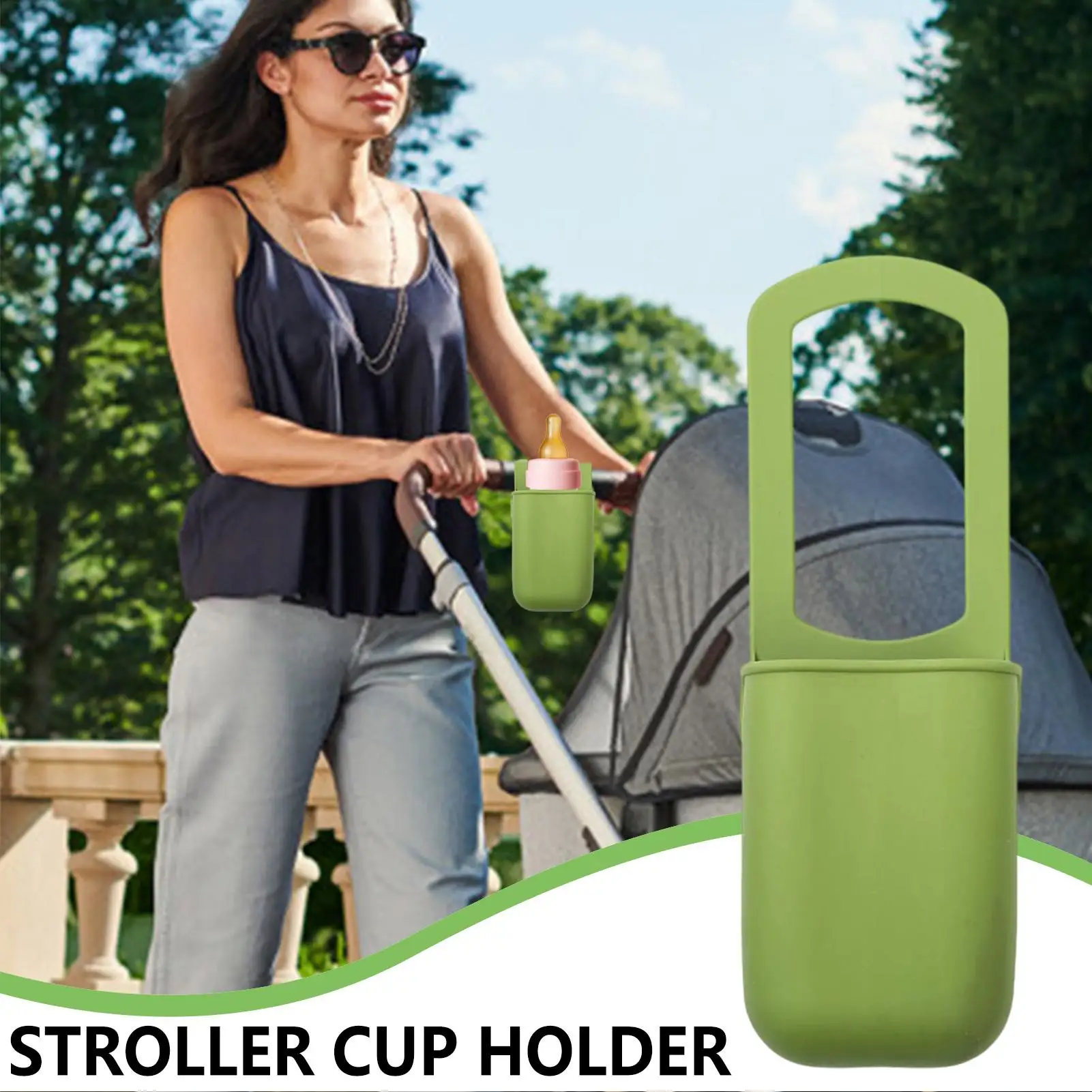 

Luggage Cup Holder Stable Silicone Cup Holder Storage Bags Baskets For Golf Treadmills Yard Stadium Park Picnic Bicycles Garden