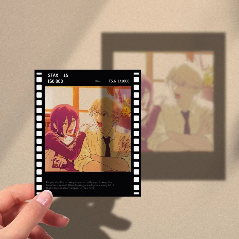 أنيمي بالمنشار رجل الفيلم: ريز قوس تأثيري شفافة مضاهاة التصوير الفوتوغرافي فيلم صور بطاقة ملحقات للتزيين حلية #5