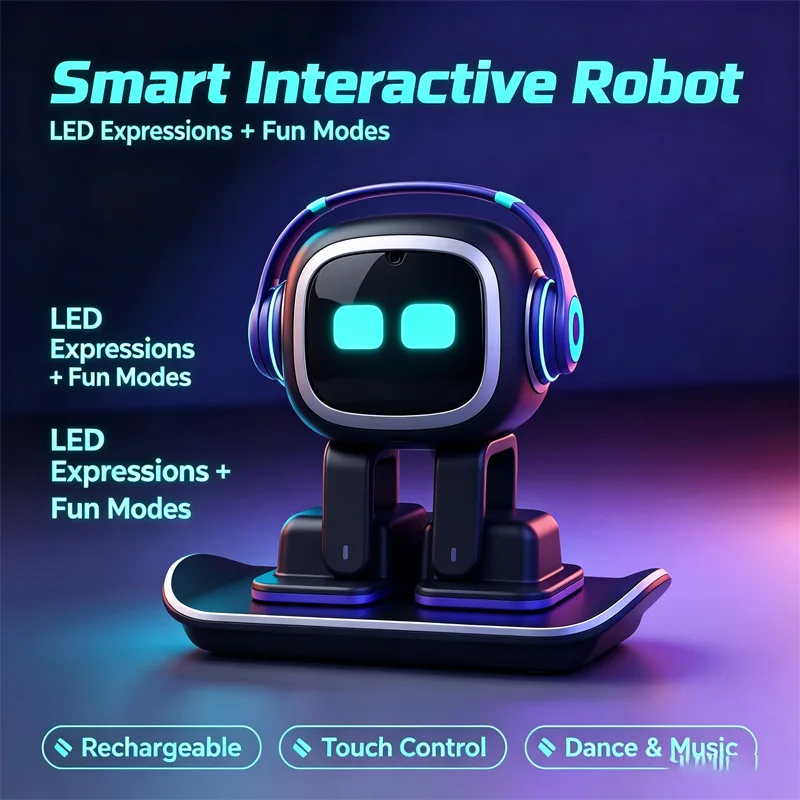New Best-Selling AI EMO Robot ESP32-S3 Intelligent Interactive Chat And Dance Emotional Partner Intelligent Robot New Best-Sell view 5