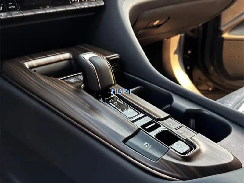 Car Styling Window Control Panel Air Outlet Gear Steering Wheel Sticker Peach Wood Interior For Toyota Crown SportCross 2023 +