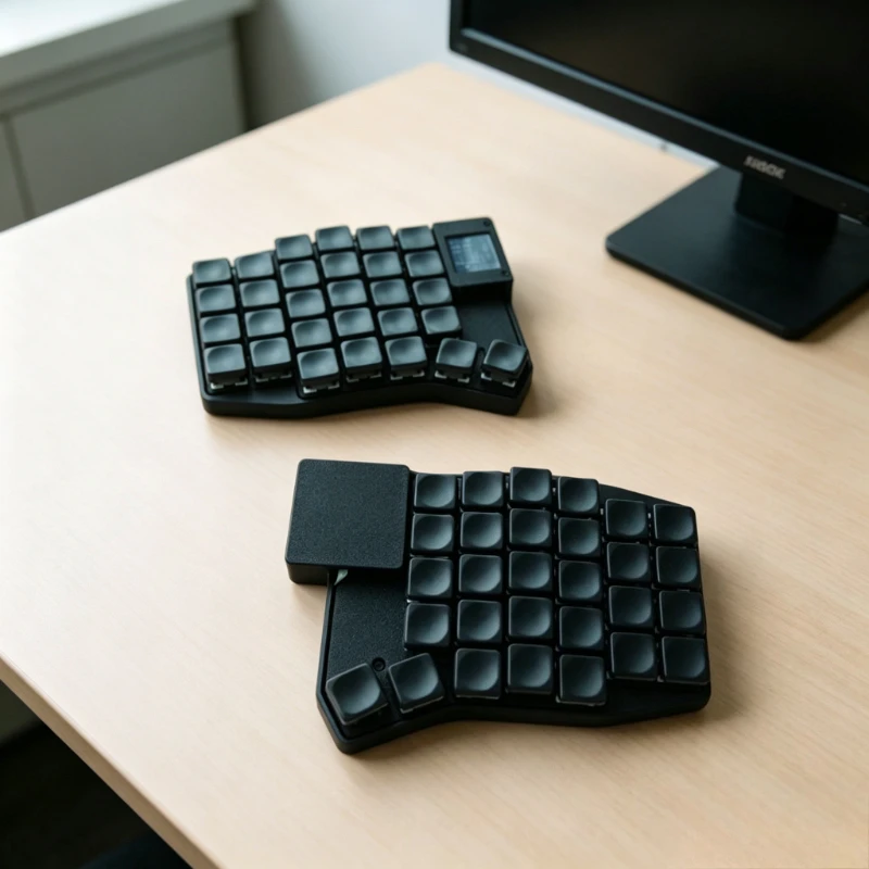Wireless Sofle Split Keyboard Kit Custom Hotswap Wired Bluetooth Dual Mode Nice View Screen Touchpad Split Mechanical Keyboard