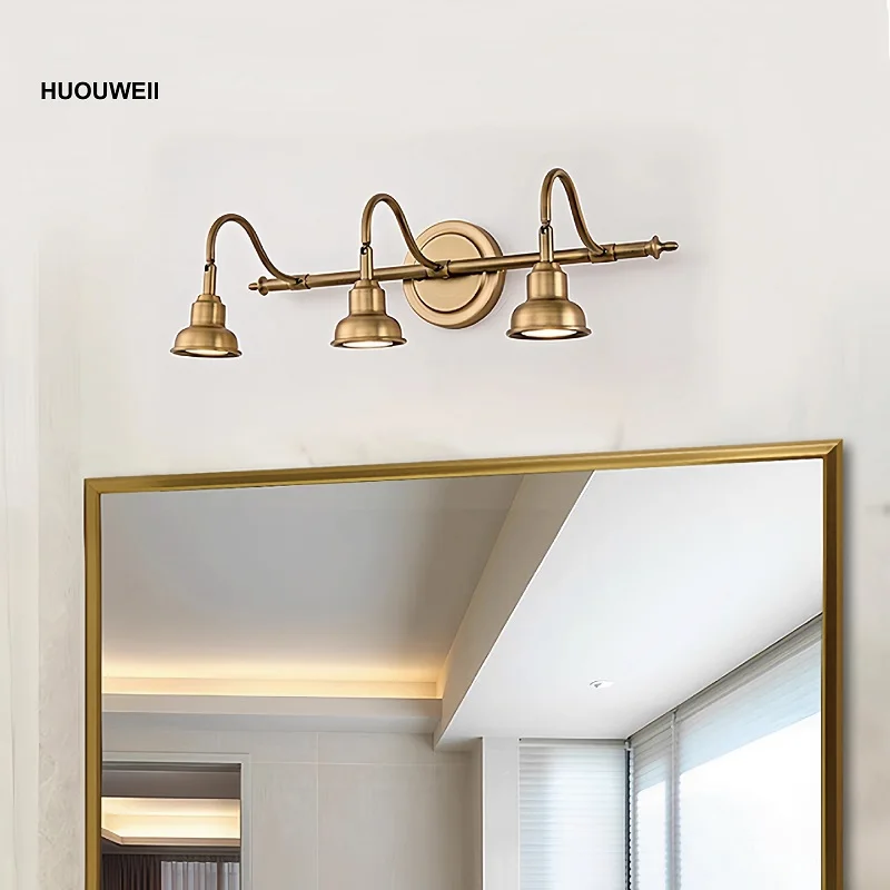 Retro Lens Light Waterproof Mirror Cabinet Bathroom Wall Lamp Dressing Table Makeup Mirror Light Aisle Entrance Picture Lamp
