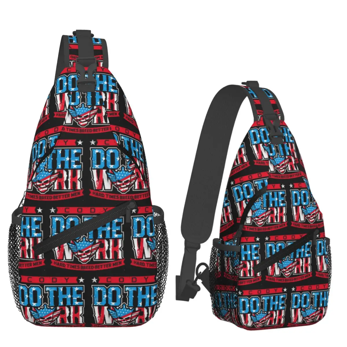 In The Ring Cody Rhodes American Nightmare Chest Bag Men Sling Crossbody Backpack Chest Bag Traveling Daypack Shoulder Bag