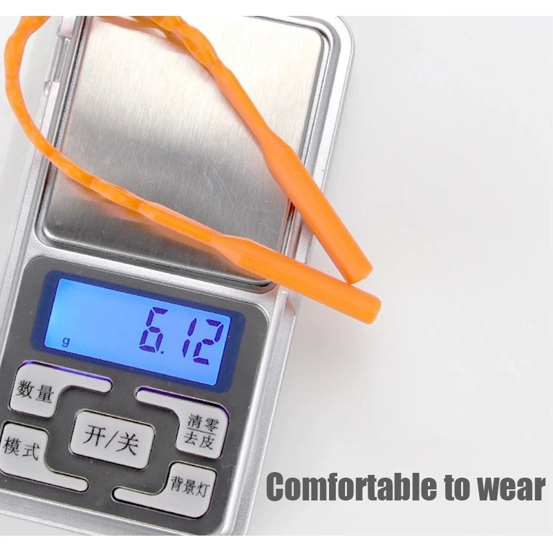 Silicone High Elastic Glasses Chain Double Hole Anti Slip Sport Glasses Strap For Kids Adults Cords Eyeglasses Chain Cord Holder