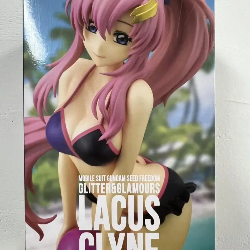 Bandai Gundam SEED Lacus Clyne Prize Figure PVC Collectors Display Japanese Version Original New Unopened Swimsuit Variant Color view 3