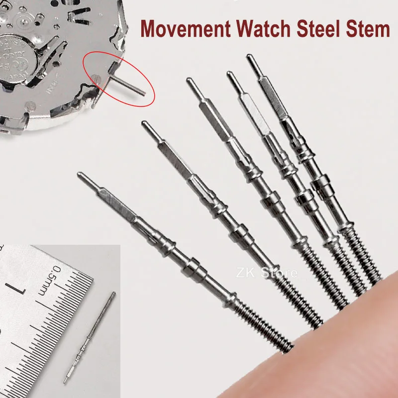 5pcs Movement Watch Steel Stem Crown Kit Watch of Parts NH35 NH36 NH38 NH39 Movement Watch Stem Spare Parts Watch Accessories