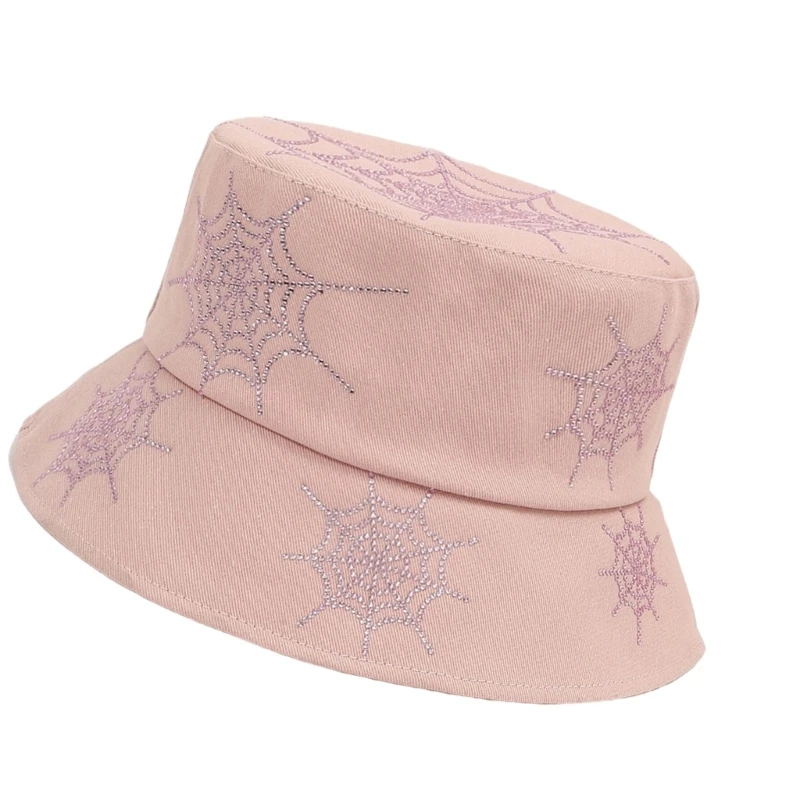 قبعة شمس بنمط رعاة البقر قابلة للتنفس مع تفاصيل أحجار الراين، قبعة ذات ظل واسع للنساء للزي الكاجوال
