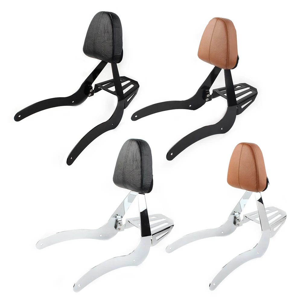 Motorcyclce Rear Passenger Backrest Pad Sissy Bar W/ Mouting Spools For Indian 2019-2020 For Scout 2015-2020