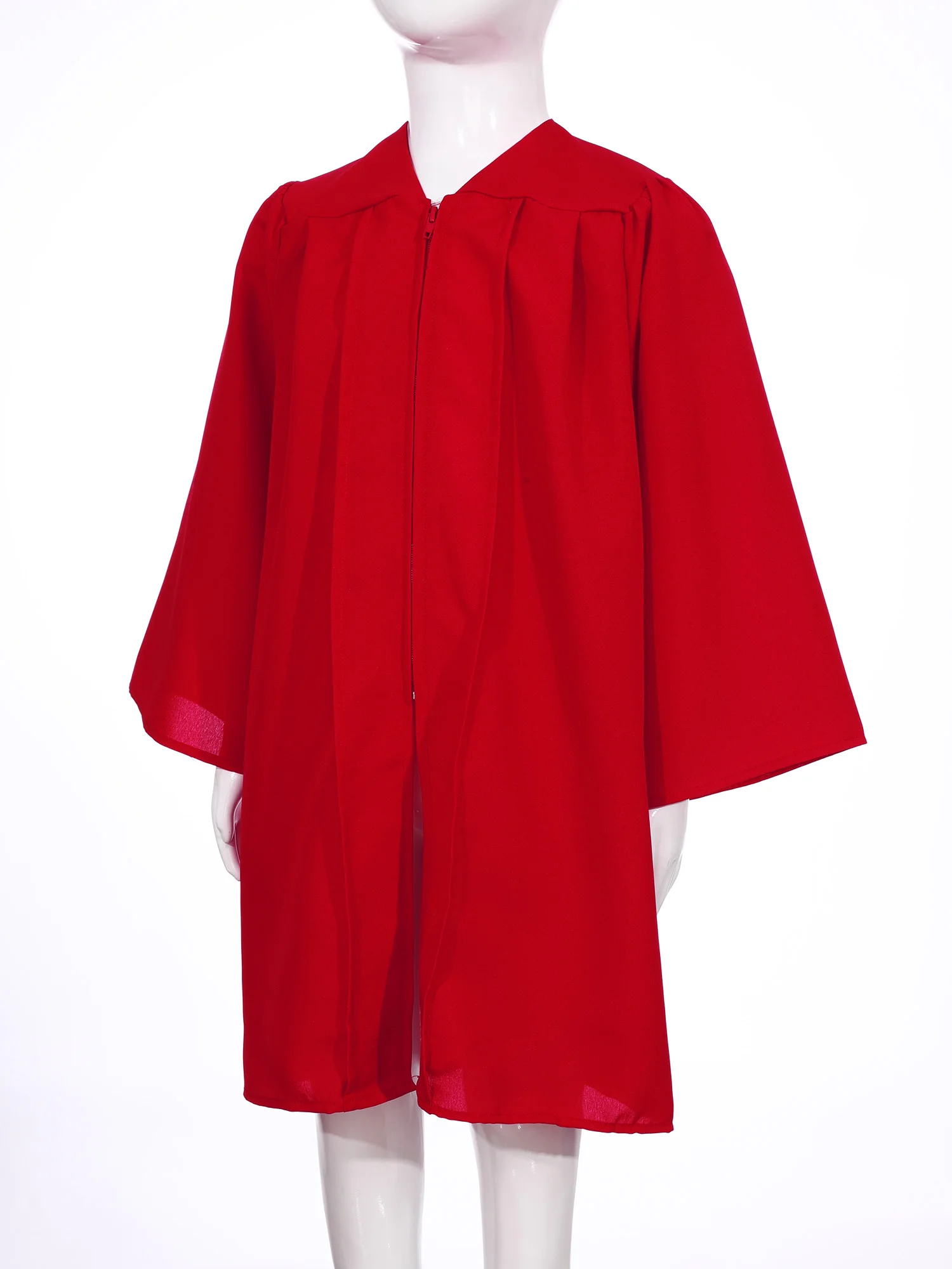 طقم الكلية التأثيري للأولاد والبنات ثوب البكالوريوس لطلاب المدارس الابتدائية المتوسطة رداء مع شارة قبعة شرابة 2025 زي التخرج