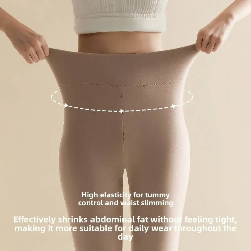 الشتاء المرأة الألمانية المخملية السراويل الدافئة لينة ومريحة عالية الجودة سليم صالح عالية الخصر المخملية الدافئة السراويل الصوفية الضيقة