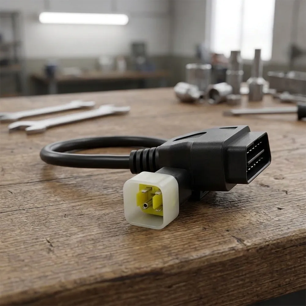 16-pin for obd Connector 6-pin for obd Adapter For Vehicle Diagnostics Black 6-pin To 16-pin for obd Adapter for k-line Protocol