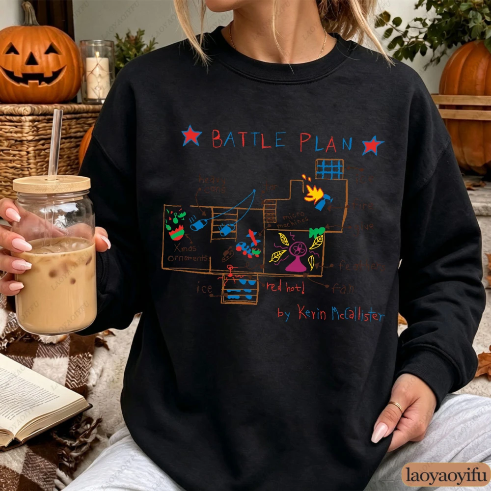 Battle Plan Sweatshirt, Christmas Movie Sweatshirt, Home Alone McCallister, Holiday Sweater, Xmas Shirt, Christmas Family Sweate
