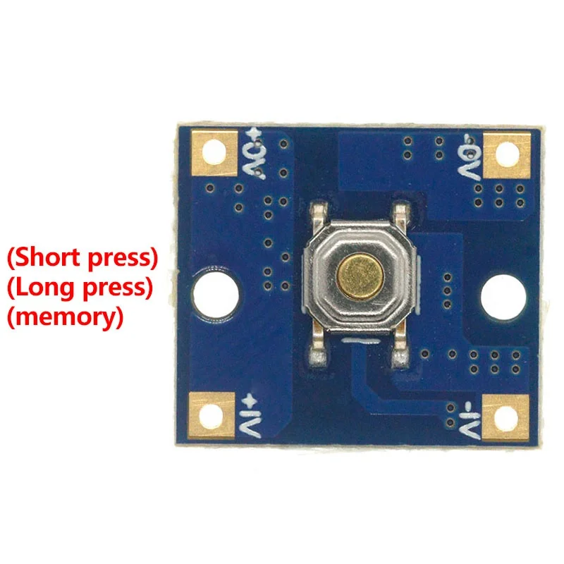 Touch electronic switch module monostable button single key switch board high-power key self-locking DIY long press on