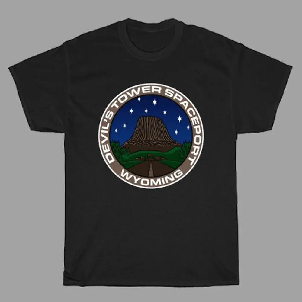 Camiseta negra para hombre, prenda de vestir, con diseño de Torre del diablo, de la S a la 3XL