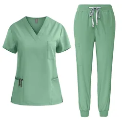 Nurse Uniform Woman Hospital Doctor Men's Medical Sweatshirt  Nursing Pants Unisex Workshop Uniforms Beauty SPA Work Clothes New