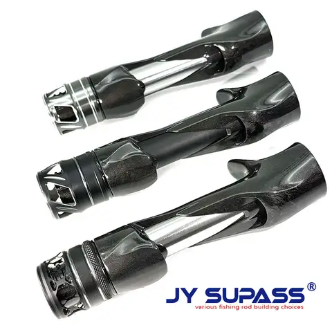 JY SUPASS GSC 낚싯대 코르크 손잡이가있는 맞춤형 탄소 릴 시트 diy 낚싯대 수리 키트