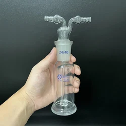 FAPE Monteggia gas washing bottle, Capacity 150mL, Joint 24/40, Lab Glass Gas Washing Bottle muencks, Shisha hookah