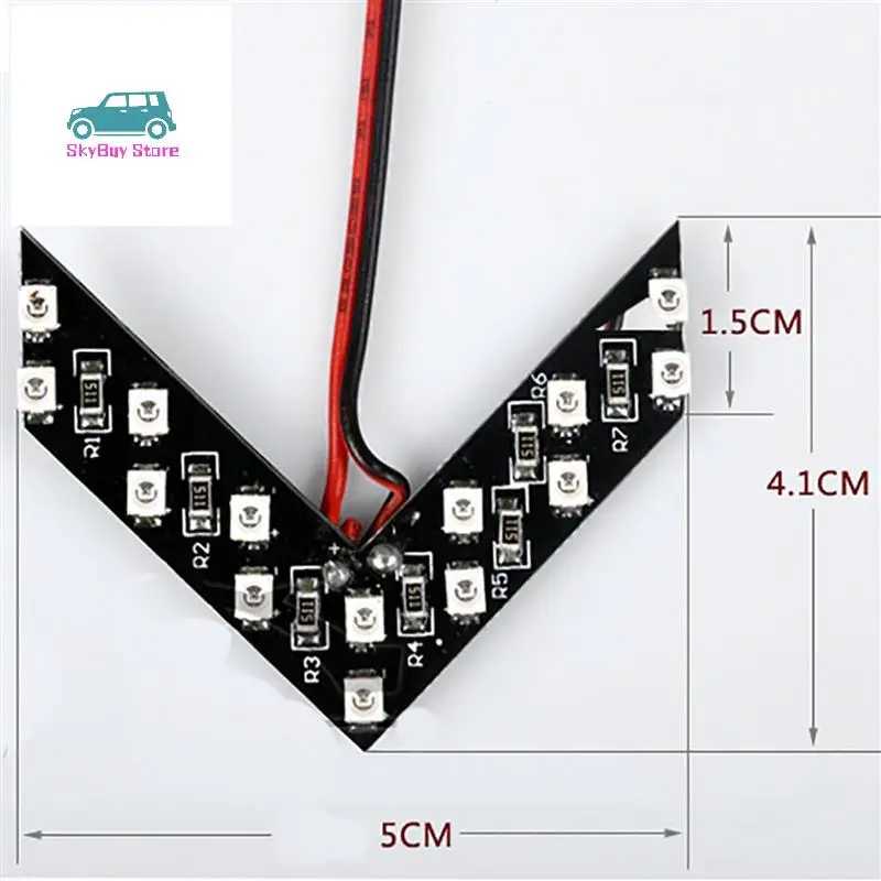 

8 шт. универсальное 14-SMD боковое зеркало заднего вида для автомобиля, указатель поворота, светодиодные фонари, мигалка, модернизированный желтый свет