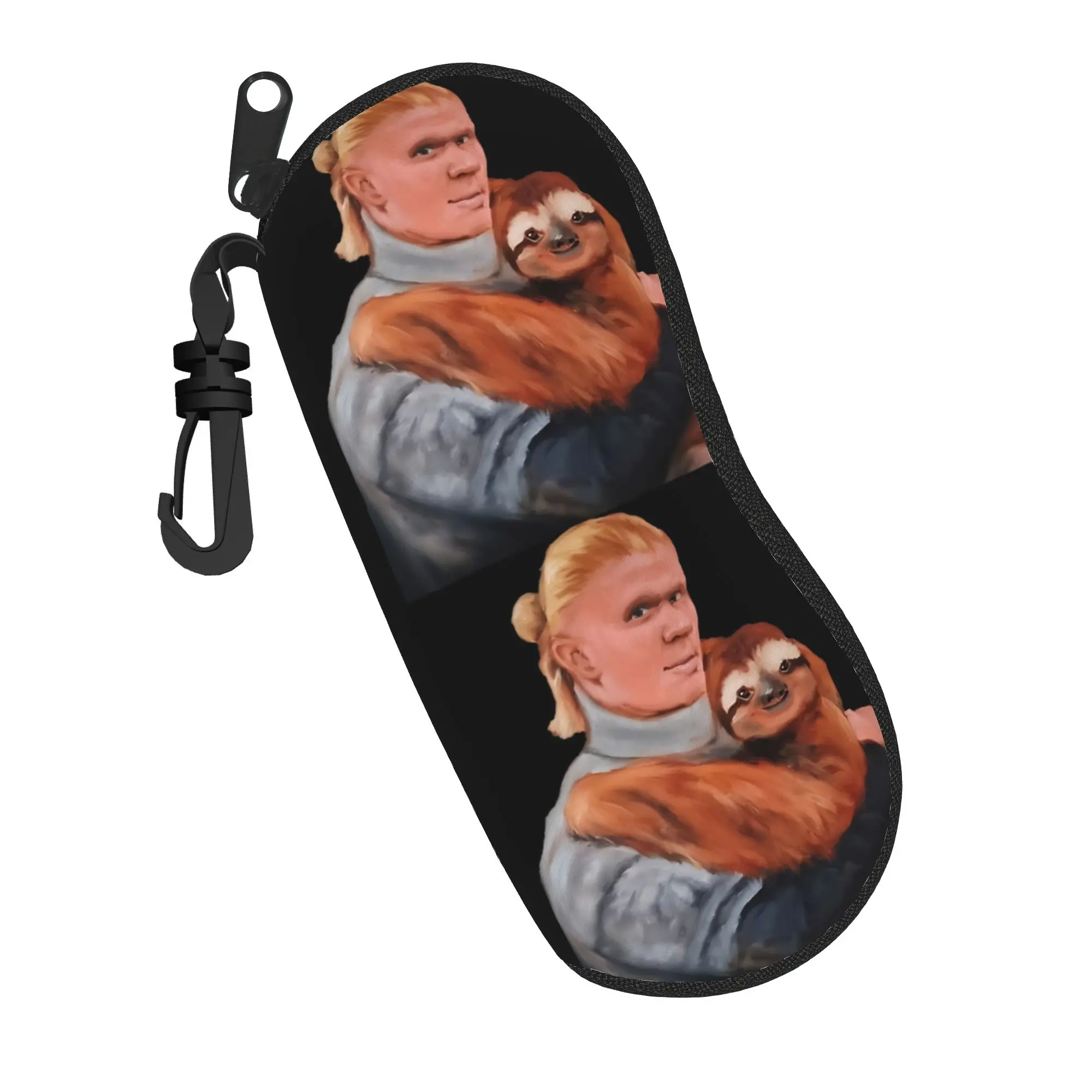 Haalands Sloth Glasses Case Unisex Portable Accessories Soccer Football Glasses Box Vintage Eye Contacts Case