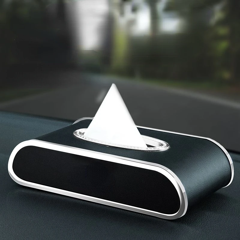For Mercedes Benz A B C E S Class GLA GLB GLC CLA GLK GLE W205 W213 W222 W246 X253 X204 Leather Car Tissue Box Car Accessories