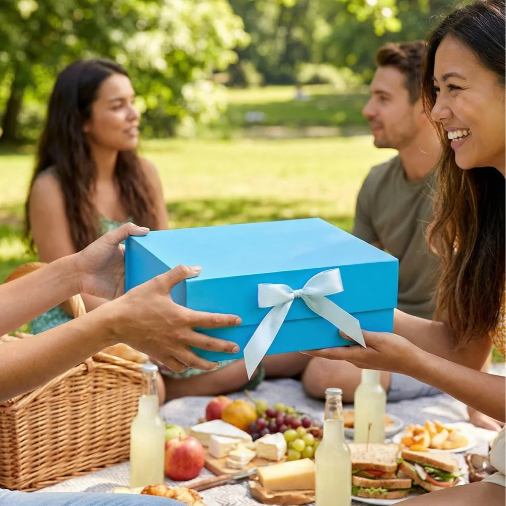 صندوق هدايا متعدد الألوان قابل للطي على شكل فراشة مغناطيسية وعقدة على شكل فراشة صندوق تغليف لحفلات أعياد الميلاد شكرًا من قطعة واحدة بغطاء قلاب