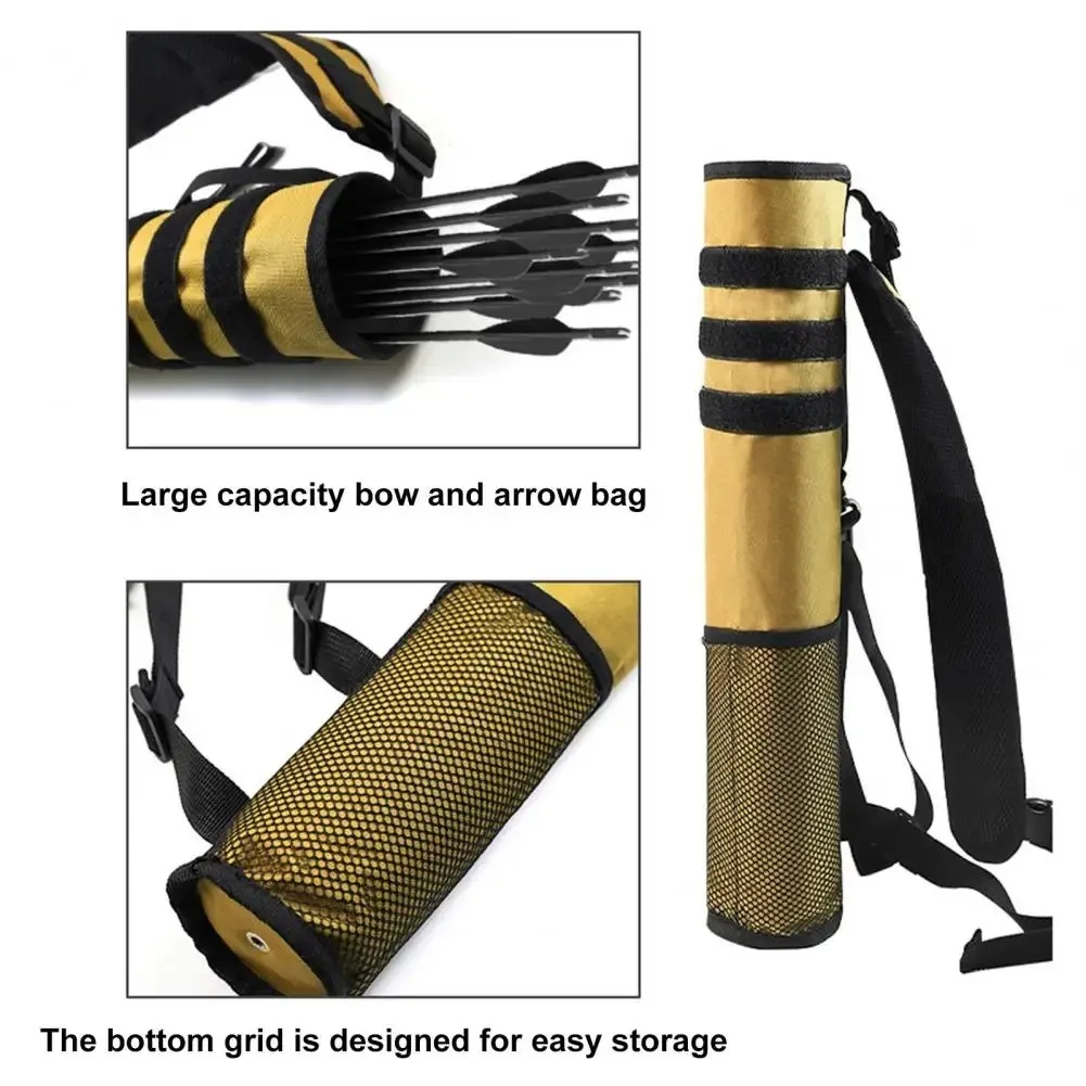 Arrow Quiver Holder Hip Back Dual Use Compound Recurve Bow Practice Target Oxford Cloth Arrow Bag For Youth Men Women