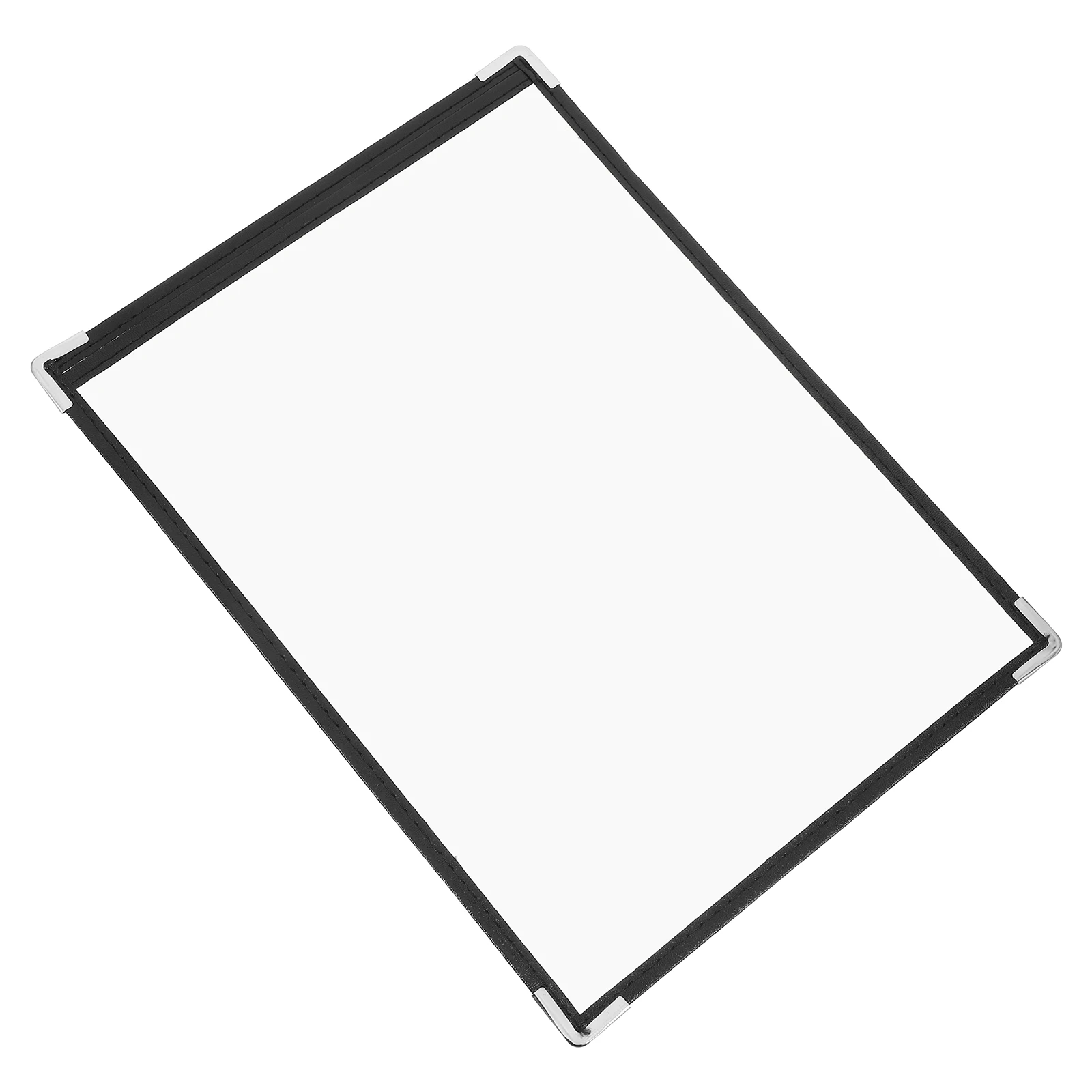 Carpetas de menú de libro de recetas de PVC transparente, carpeta de restaurante, soportes transparentes para comedor de comida, cubiertas de menú para papel de carpeta de Bar