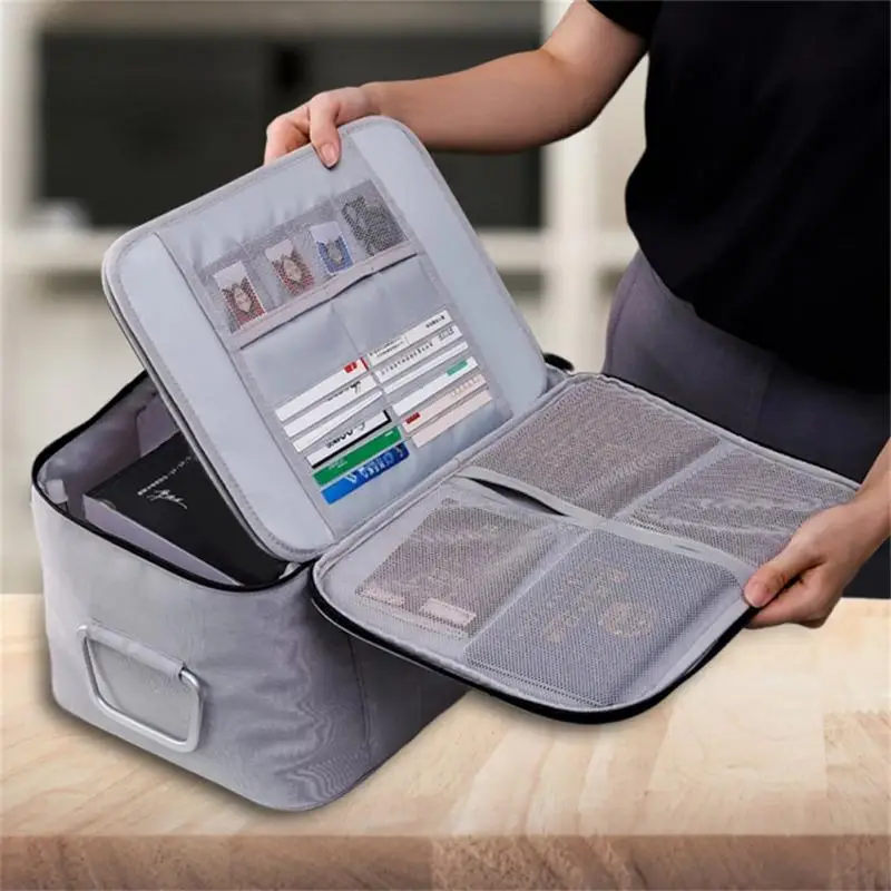 Document Storage Bag Tickets File Organizer Women Travel Files Card Folder Holder Tool Case Handbag