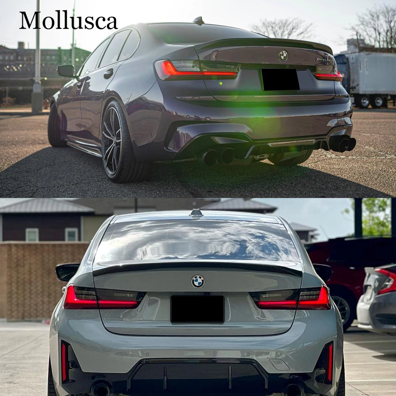 For BMW 3 Series G20 G28&M3 G80 MP Style Carbon fiber Rear Spoiler Trunk wing 2018-2025