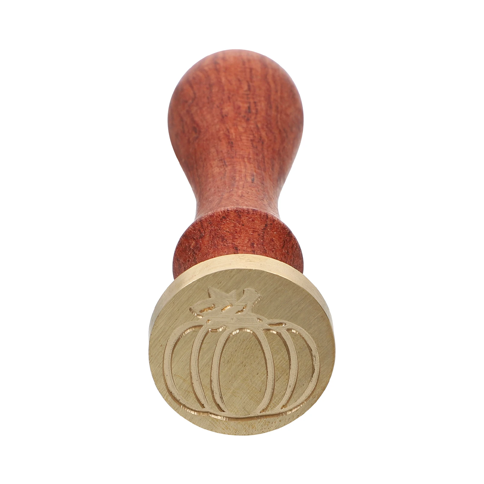 

Retro Wax Seal Stamp Copper Head Wood H Pattern DIY Decor Craft Stamps Scrapbooks Envelopes H Elegant Color