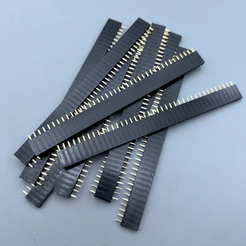 10Pcs 2.54mm 40 Pin 1x40 Single Row Male And Female 2.54 Breakable Pin Header PCB JST Connector Strip For Arduino DIY Kit