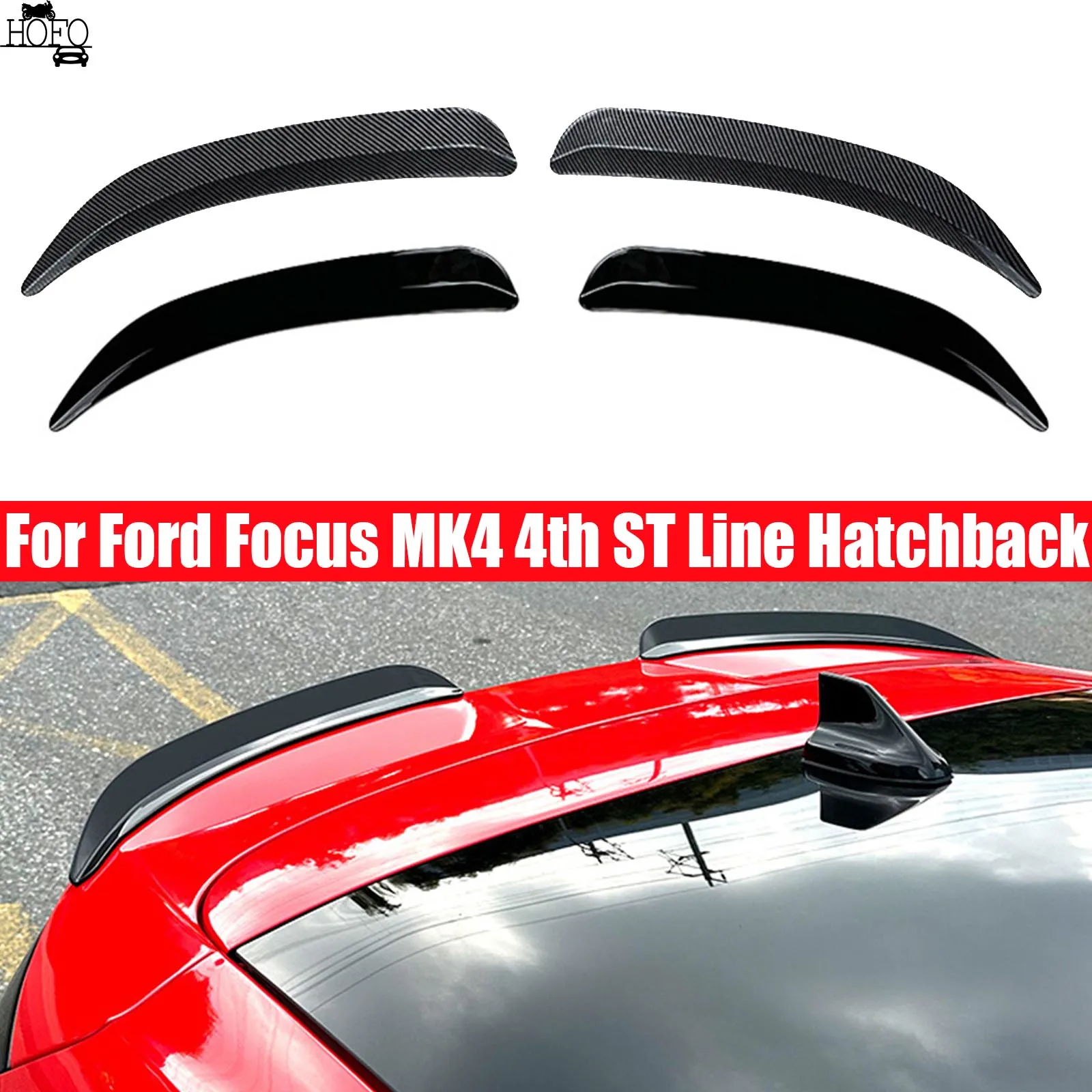 

Car Rear Trunk Spoiler Wing Trunk Extension Lid For Ford Focus MK4 4th ST Line Hatchback 2019-2023 Rear Wing Body Kits Tuning