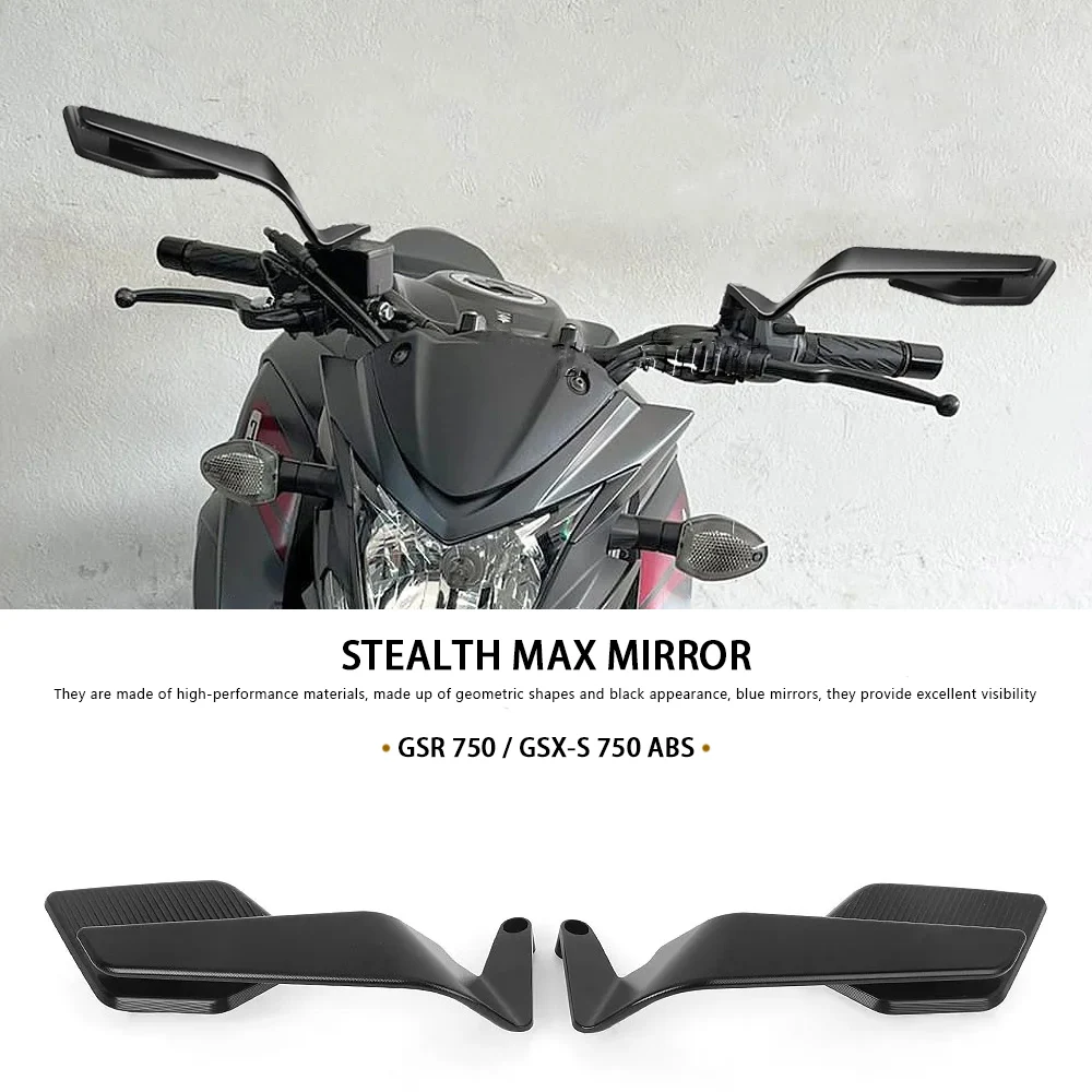 

Зеркала заднего вида для мотоцикла, широкоугольное регулируемое боковое зеркало заднего вида для Suzuki GSR 750 Z GSR750 SP GSX-S750 GSX-S 750 ABS