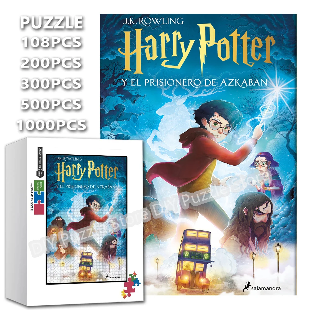 

Пазл с мультяшным принтом Гарри Поттера, 108/200/300/500/1000/1500 деталей, развивающая игра-головоломка для снятия стресса, подарки